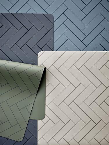 Prostírání 33x48 Tiles China blue Silicone