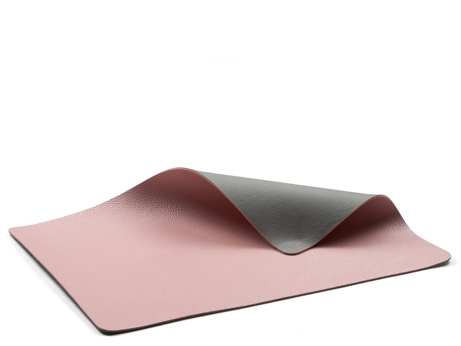 Oboustrané omyvatelné prostírání 46x33 (sada 4 ks) Grey/Light Pink