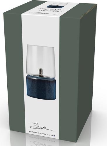 Nerezová olejová lampa Blue 15x26 cm
