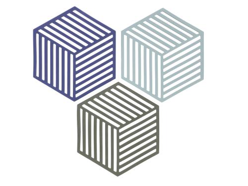 Sada podložek pod horké Hexagon