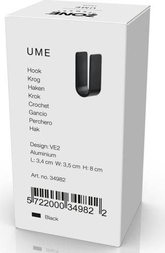 Kovový háček na zeď Ume