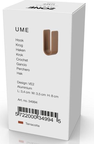 Kovový háček na zeď Ume