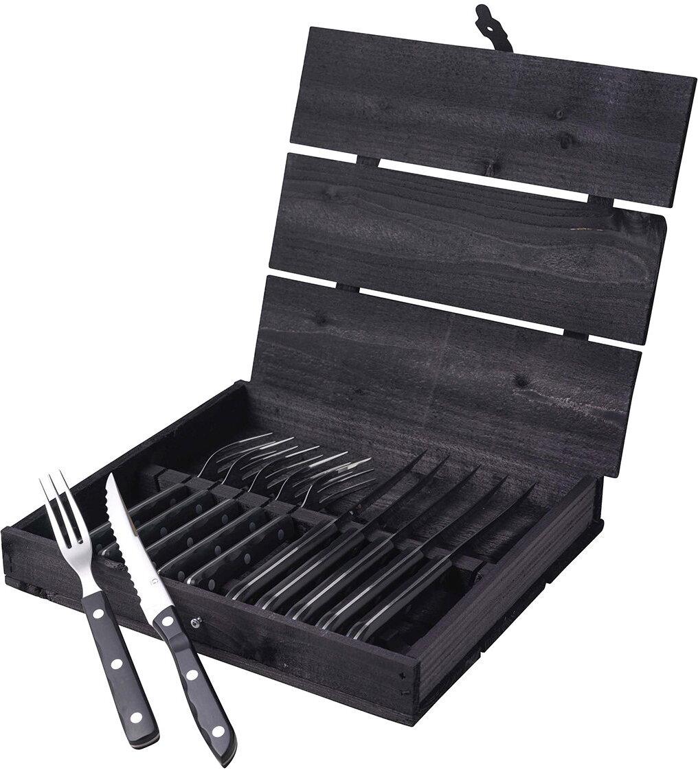 Steakové příbory Old Farmer Black 12 ks