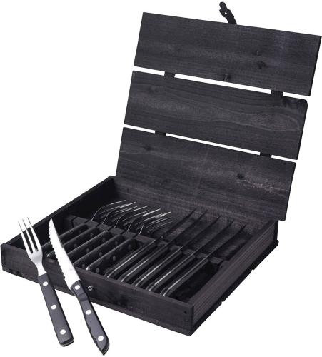 Steakové příbory Old Farmer Black 12 ks