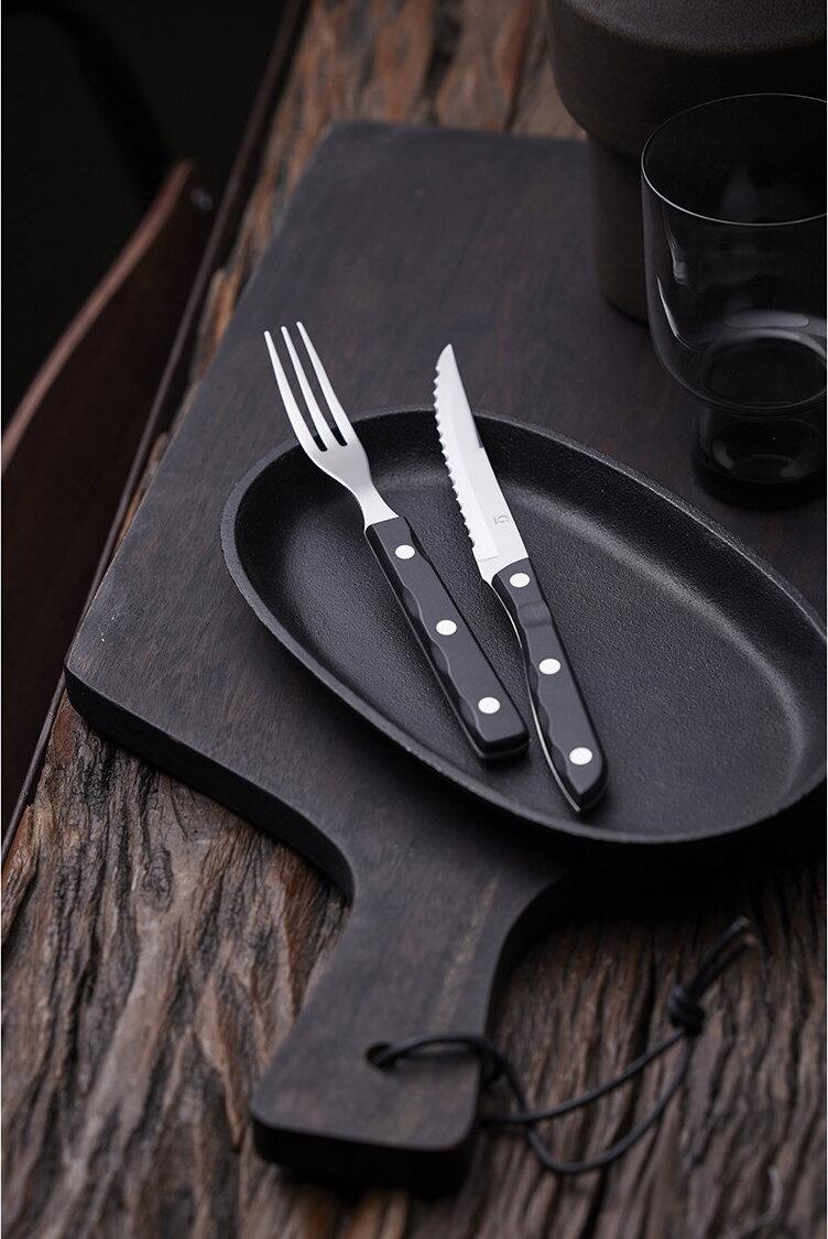 Steakové příbory Old Farmer Black 12 ks