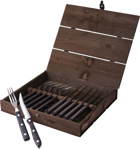 Steakové příbory Old Farmer Classic 12 ks Dřevo/Ocel