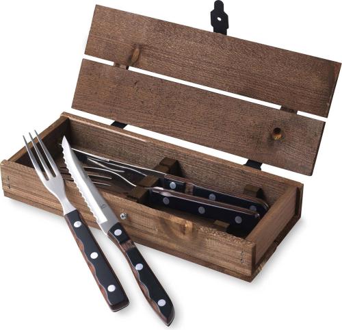 Steakové příbory Old Farmer Classic 4 ks Dřevo/Ocel