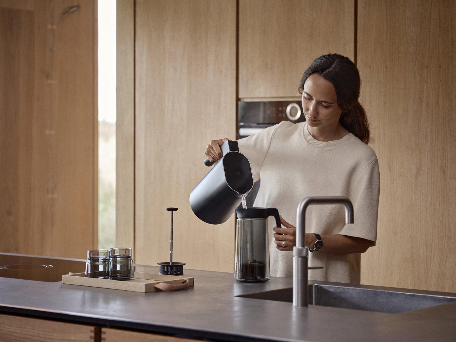 Dvoustěnný skleněný french press