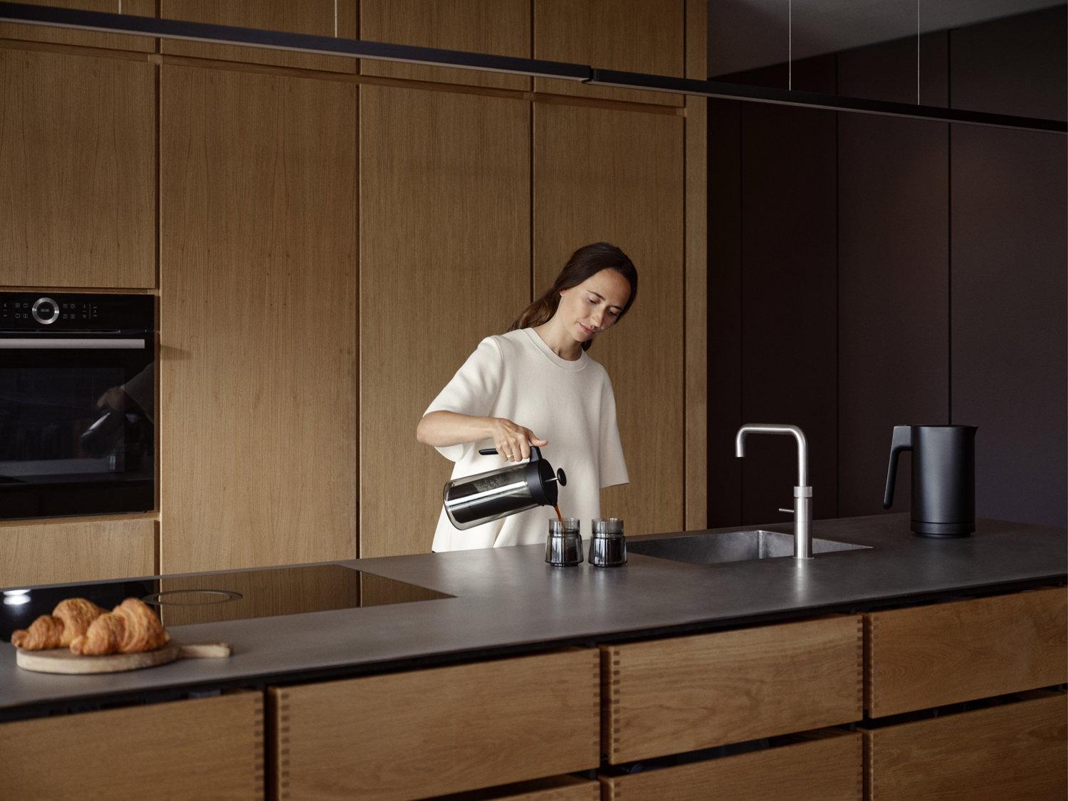 Dvoustěnný skleněný french press