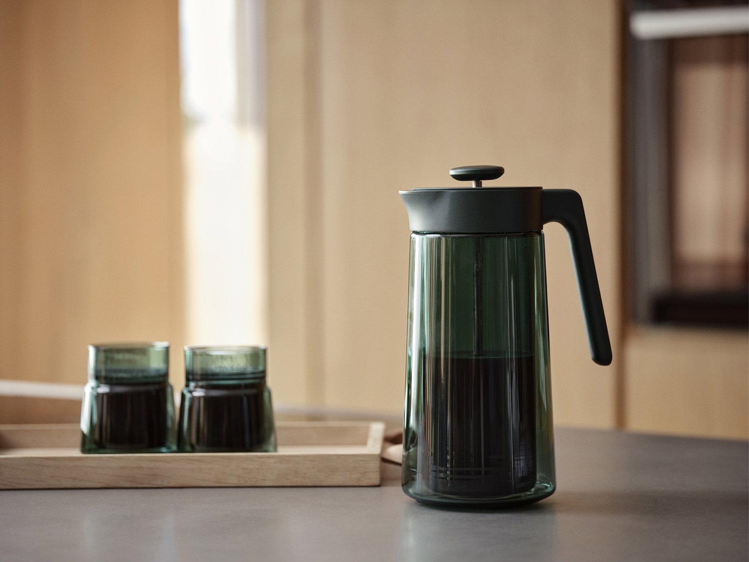 Dvoustěnný skleněný french press