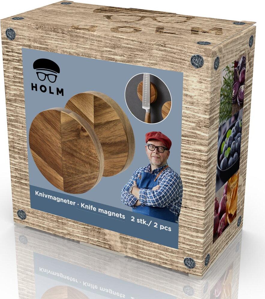 Akáciový magnetický držák na nože