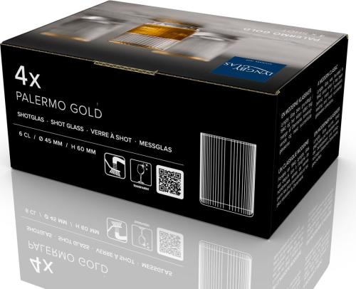 Sklenice na panáka Palermo Gold