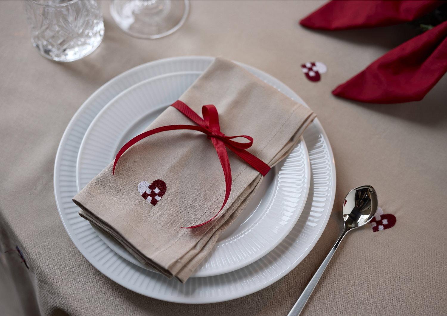 Vánoční ubrousky  Christmas Hearts