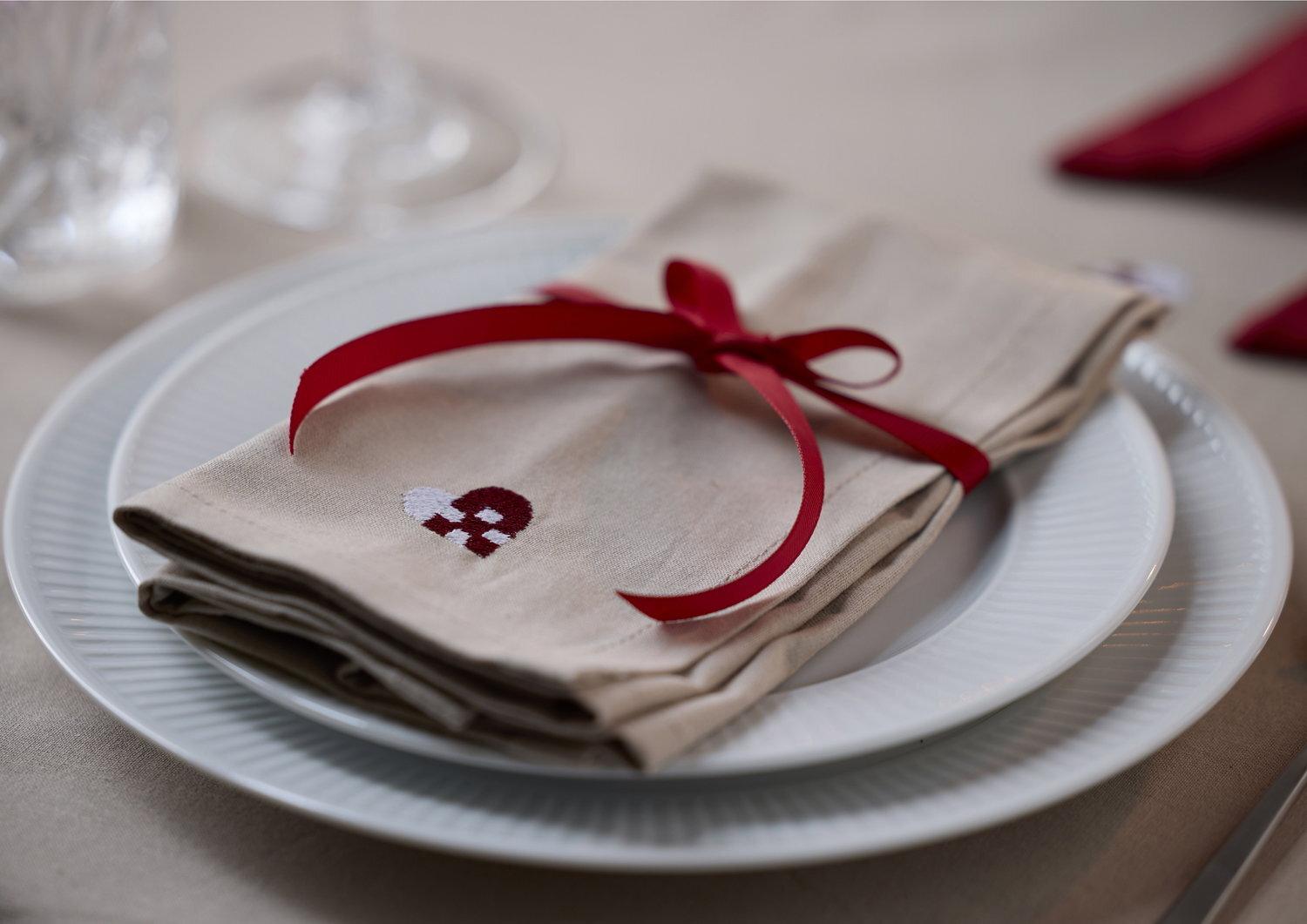 Vánoční ubrousky  Christmas Hearts