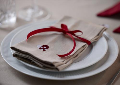 Vánoční ubrousky  Christmas Hearts