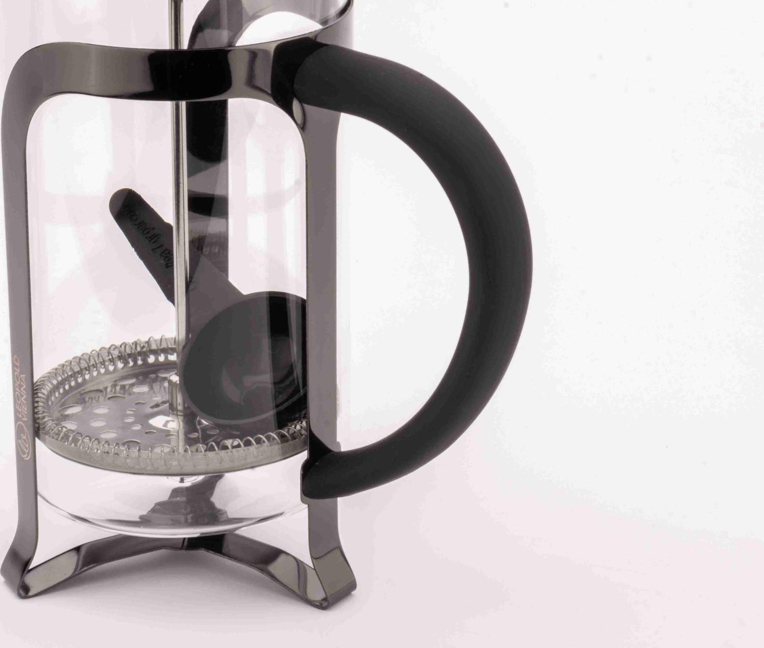 French Press Shiny Black 1,0L