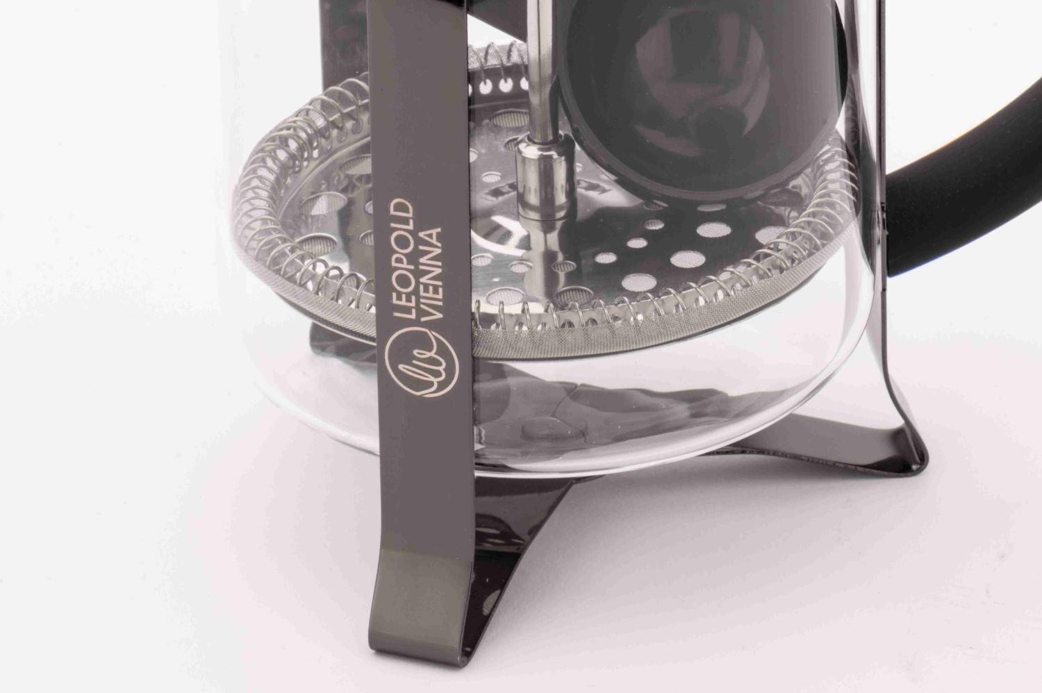 French Press Shiny Black 1,0L