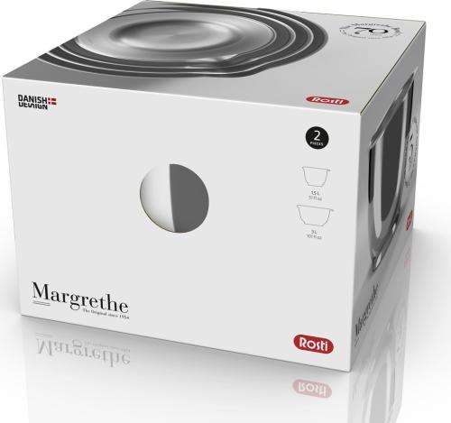 Kuchyňská mísa Margrethe 1,5+3,0L nerez