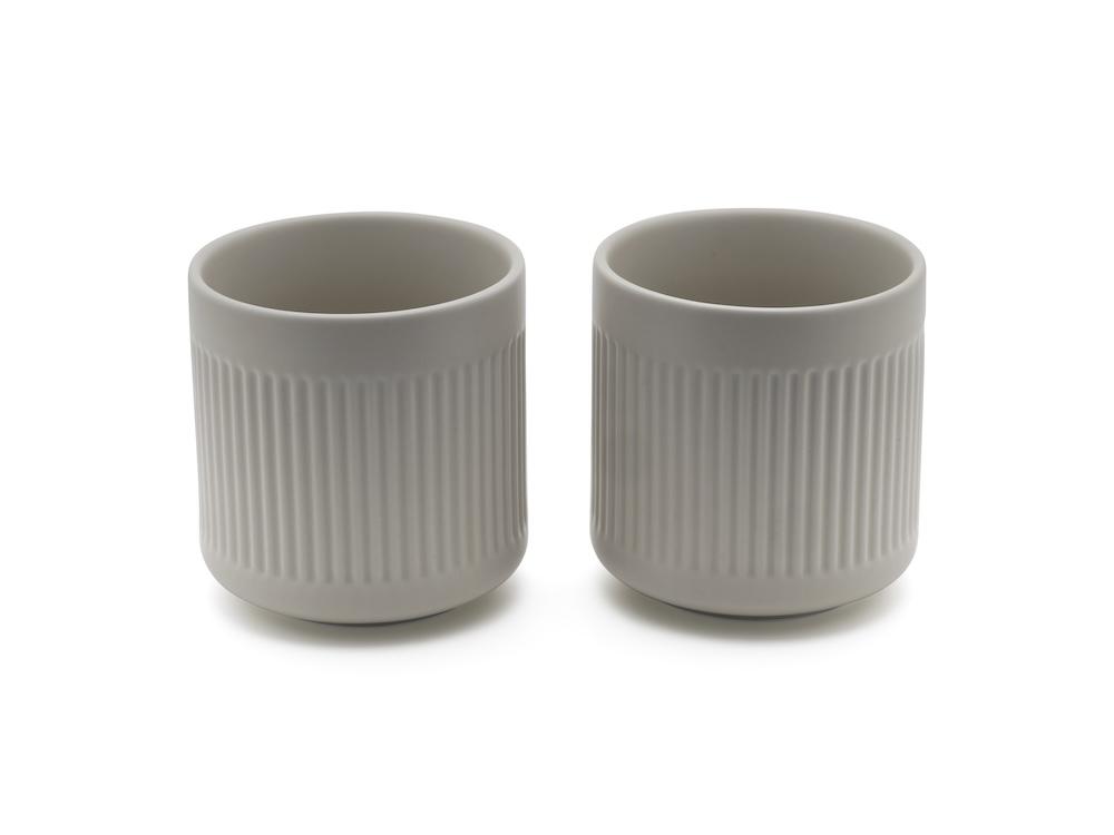 Kameninové hrnky Skagen šedé (2ks) 300 ml