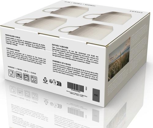 Sada porcelánových hrnků Horizon